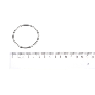 Harfington Uxcell 304 Stainless Steel O Rings, Multi-Purpose Metal Welded O-rings Round Rings