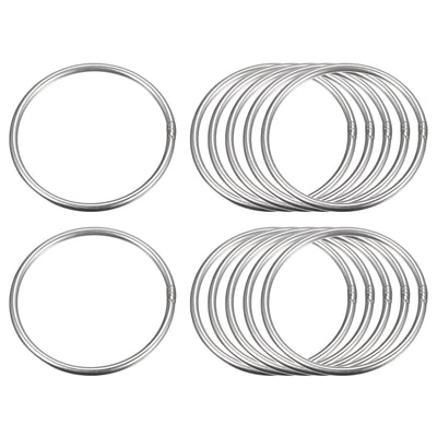 Harfington Uxcell 304 Stainless Steel O Rings, Multi-Purpose Metal Welded O-rings Round Rings