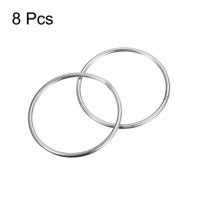 Harfington Uxcell 304 Stainless Steel O Rings, Multi-Purpose Metal Welded O-rings Round Rings