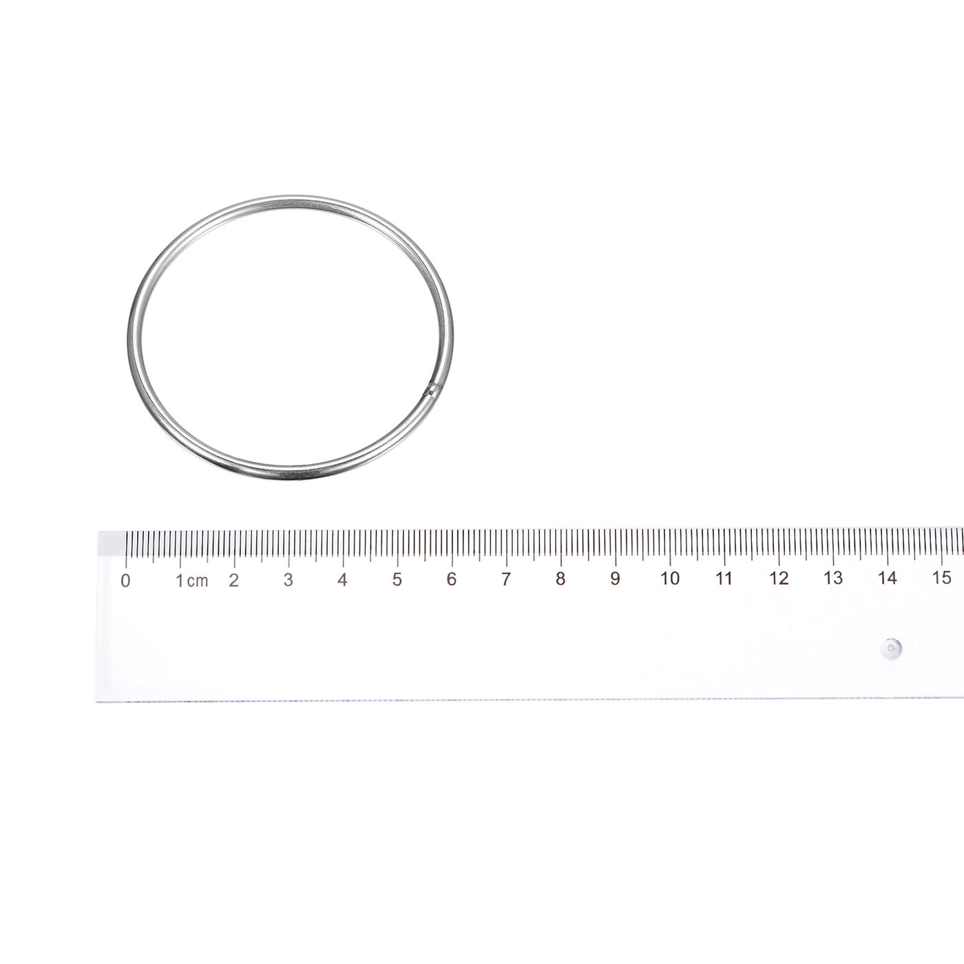 uxcell Uxcell 304 Stainless Steel O Rings, Multi-Purpose Metal Welded O-rings Round Rings