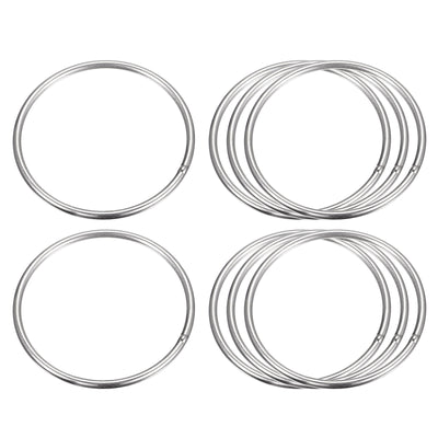 Harfington Uxcell 304 Stainless Steel O Rings, Multi-Purpose Metal Welded O-rings Round Rings