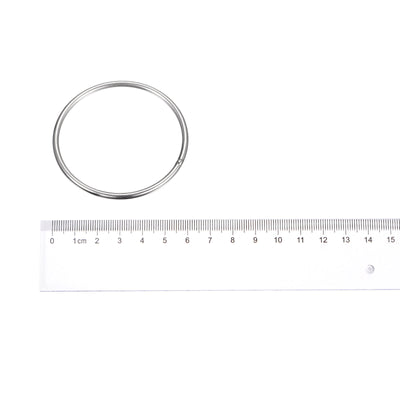 Harfington Uxcell 304 Stainless Steel O Rings, Multi-Purpose Metal Welded O-rings Round Rings