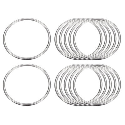 Harfington Uxcell 304 Stainless Steel O Rings, Multi-Purpose Metal Welded O-rings Round Rings