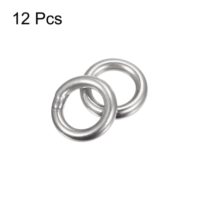 Harfington Uxcell 304 Stainless Steel O Rings, Multi-Purpose Metal Welded O-rings Round Rings