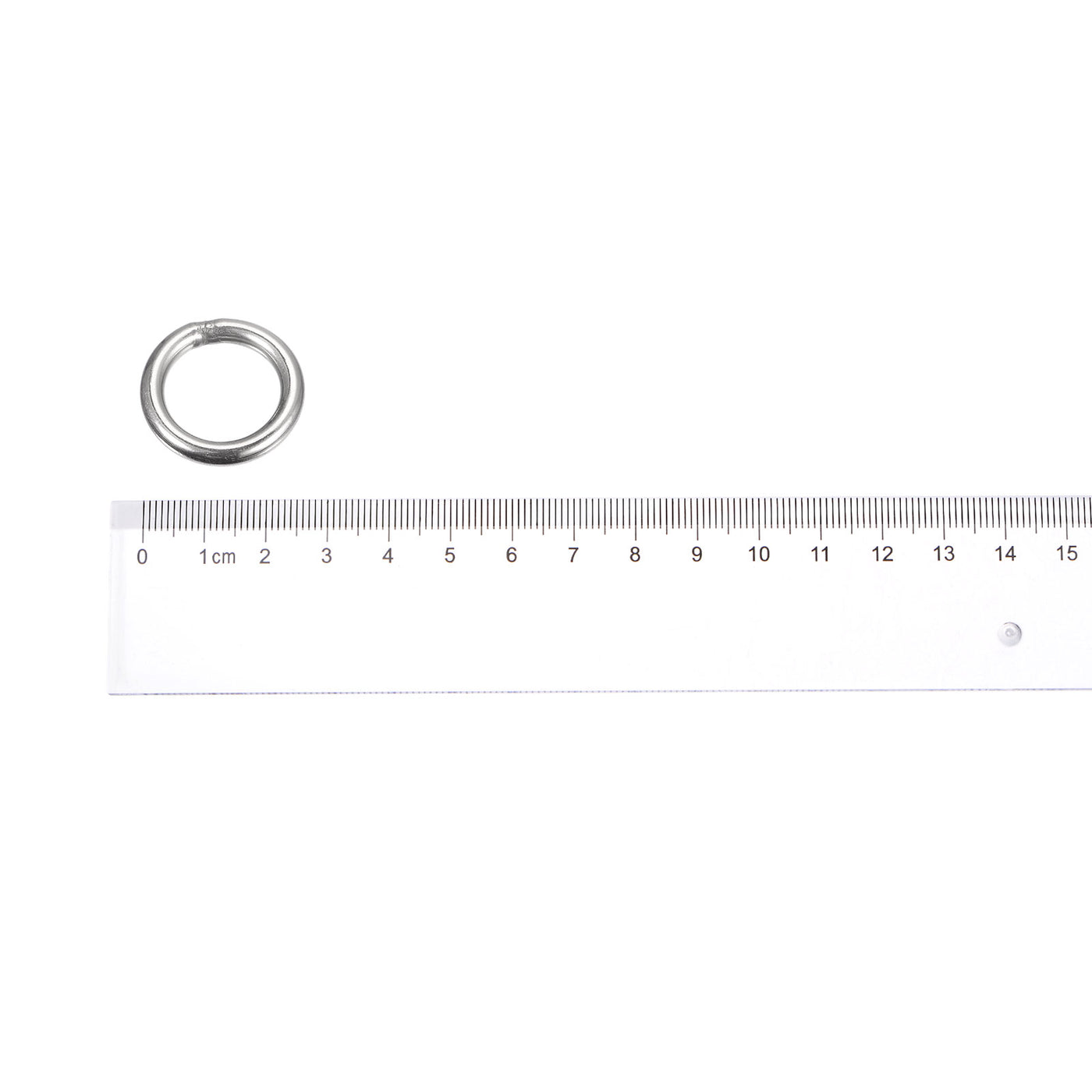 uxcell Uxcell 304 Stainless Steel O Rings, Multi-Purpose Metal Welded O-rings Round Rings