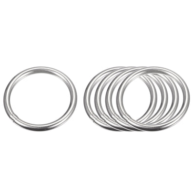 Harfington Uxcell 304 Stainless Steel O Rings, Multi-Purpose Metal Welded O-rings Round Rings