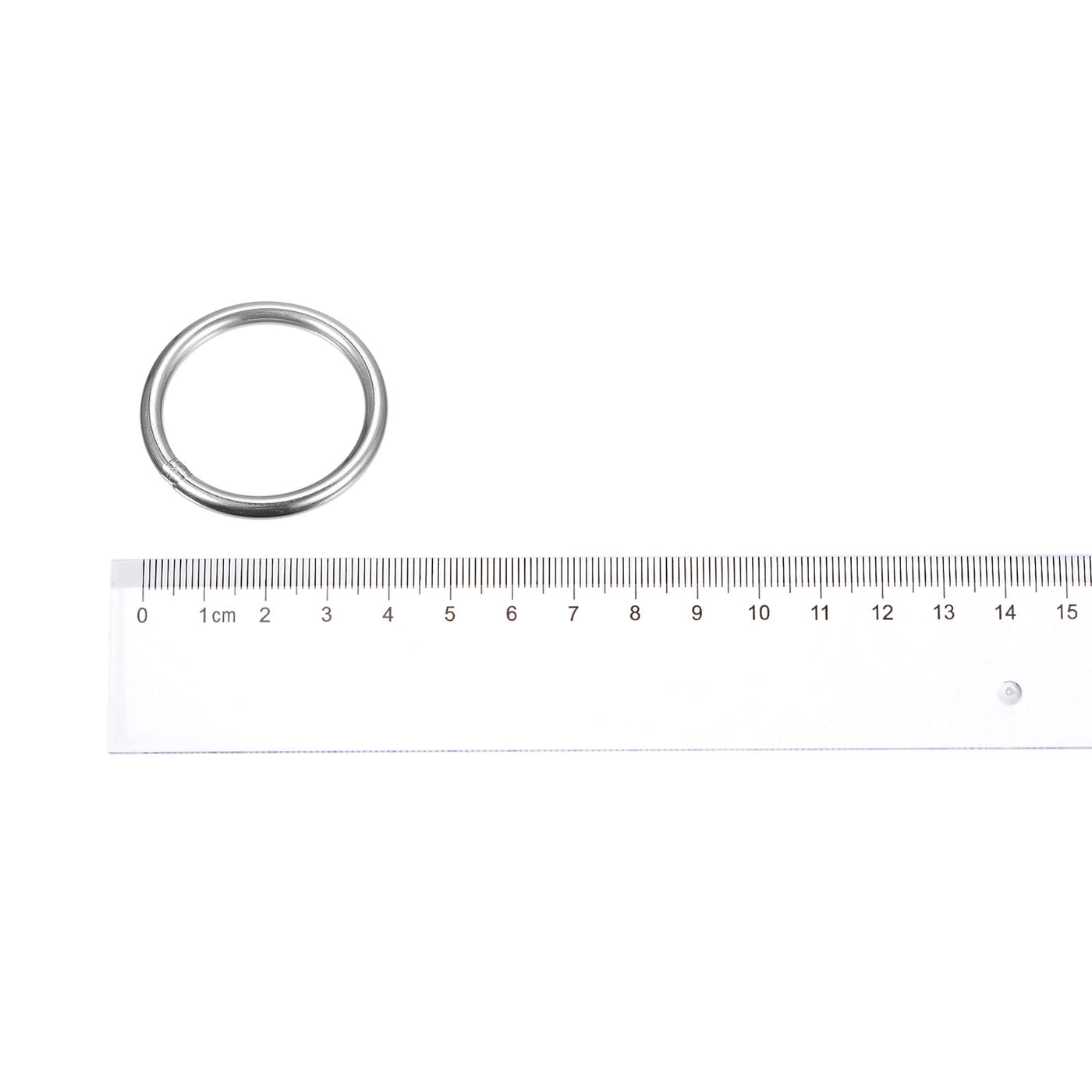 uxcell Uxcell 304 Stainless Steel O Rings, Multi-Purpose Metal Welded O-rings Round Rings