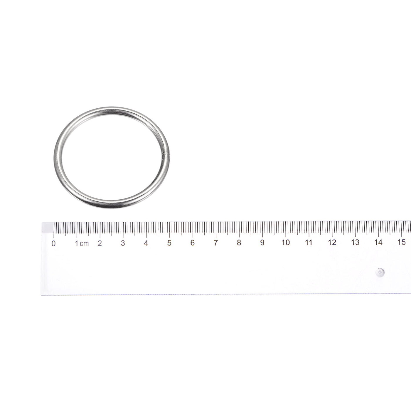 uxcell Uxcell 304 Stainless Steel O Rings, Multi-Purpose Metal Welded O-rings Round Rings