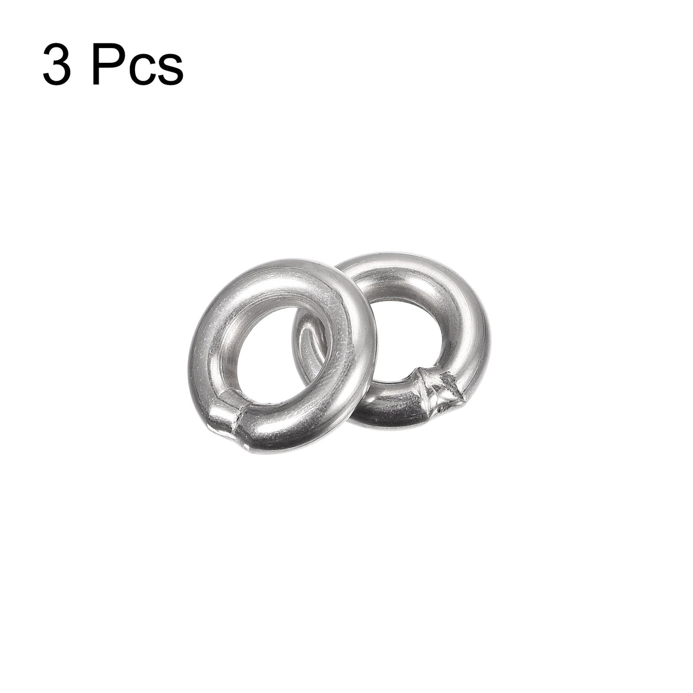 uxcell Uxcell 304 Stainless Steel O Rings, Multi-Purpose Metal Welded O-rings Round Rings