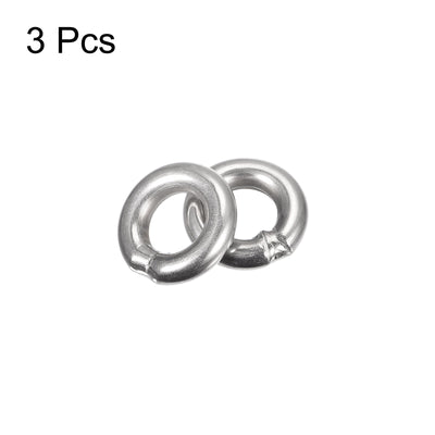 Harfington Uxcell 304 Stainless Steel O Rings, Multi-Purpose Metal Welded O-rings Round Rings