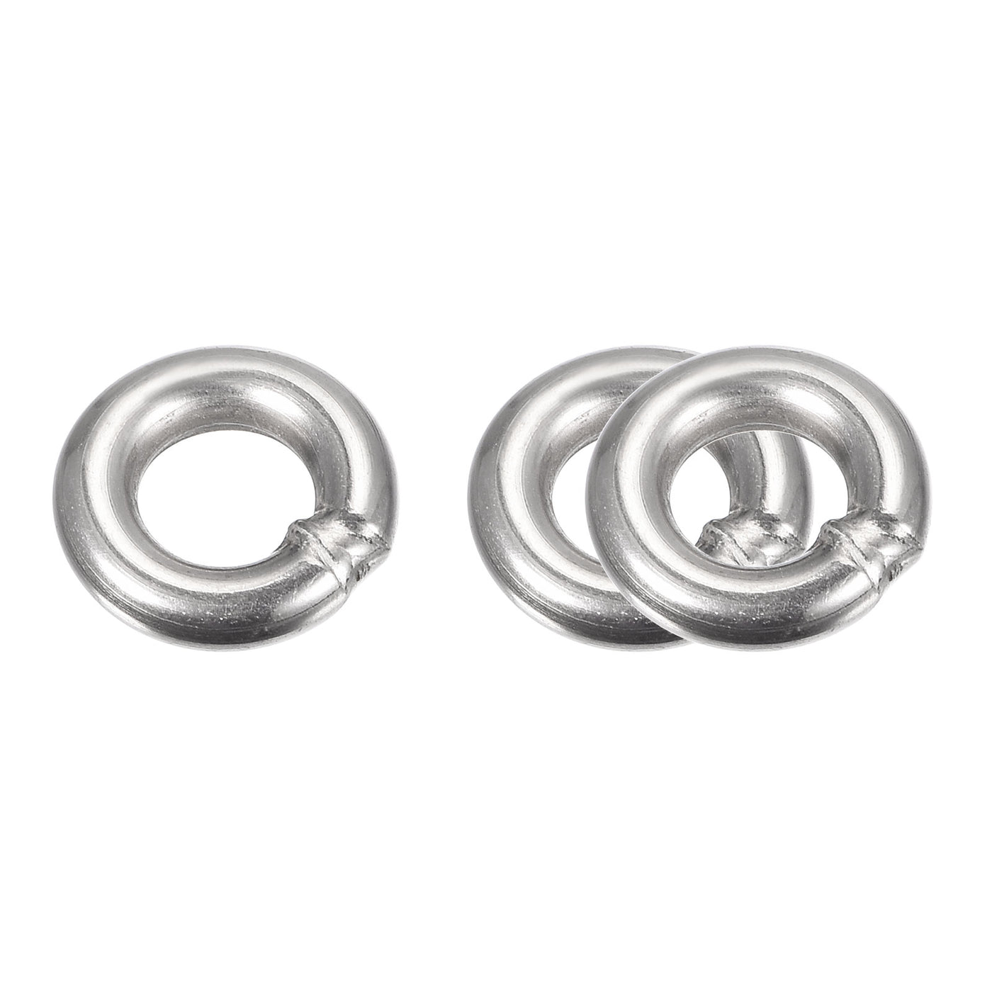 uxcell Uxcell 304 Stainless Steel O Rings, Multi-Purpose Metal Welded O-rings Round Rings