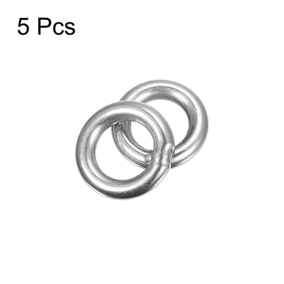 Harfington Uxcell 304 Stainless Steel O Rings, Multi-Purpose Metal Welded O-rings Round Rings