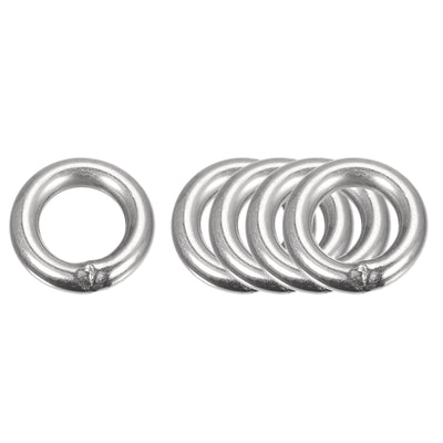 Harfington Uxcell 304 Stainless Steel O Rings, Multi-Purpose Metal Welded O-rings Round Rings