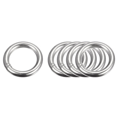 Harfington Uxcell 304 Stainless Steel O Rings, Multi-Purpose Metal Welded O-rings Round Rings