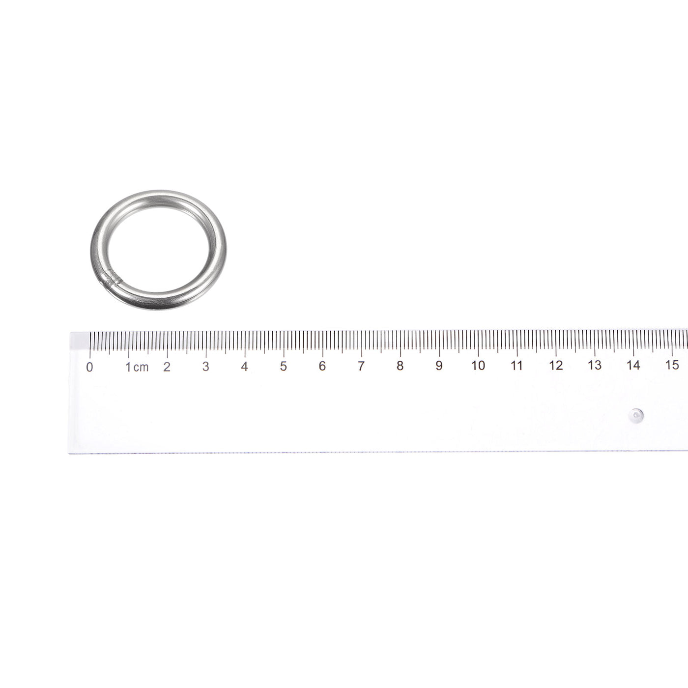 uxcell Uxcell 304 Stainless Steel O Rings, Multi-Purpose Metal Welded O-rings Round Rings