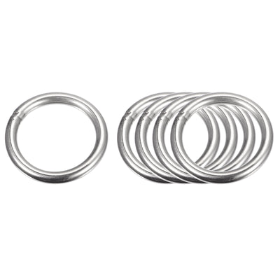 Harfington Uxcell 304 Stainless Steel O Rings, Multi-Purpose Metal Welded O-rings Round Rings