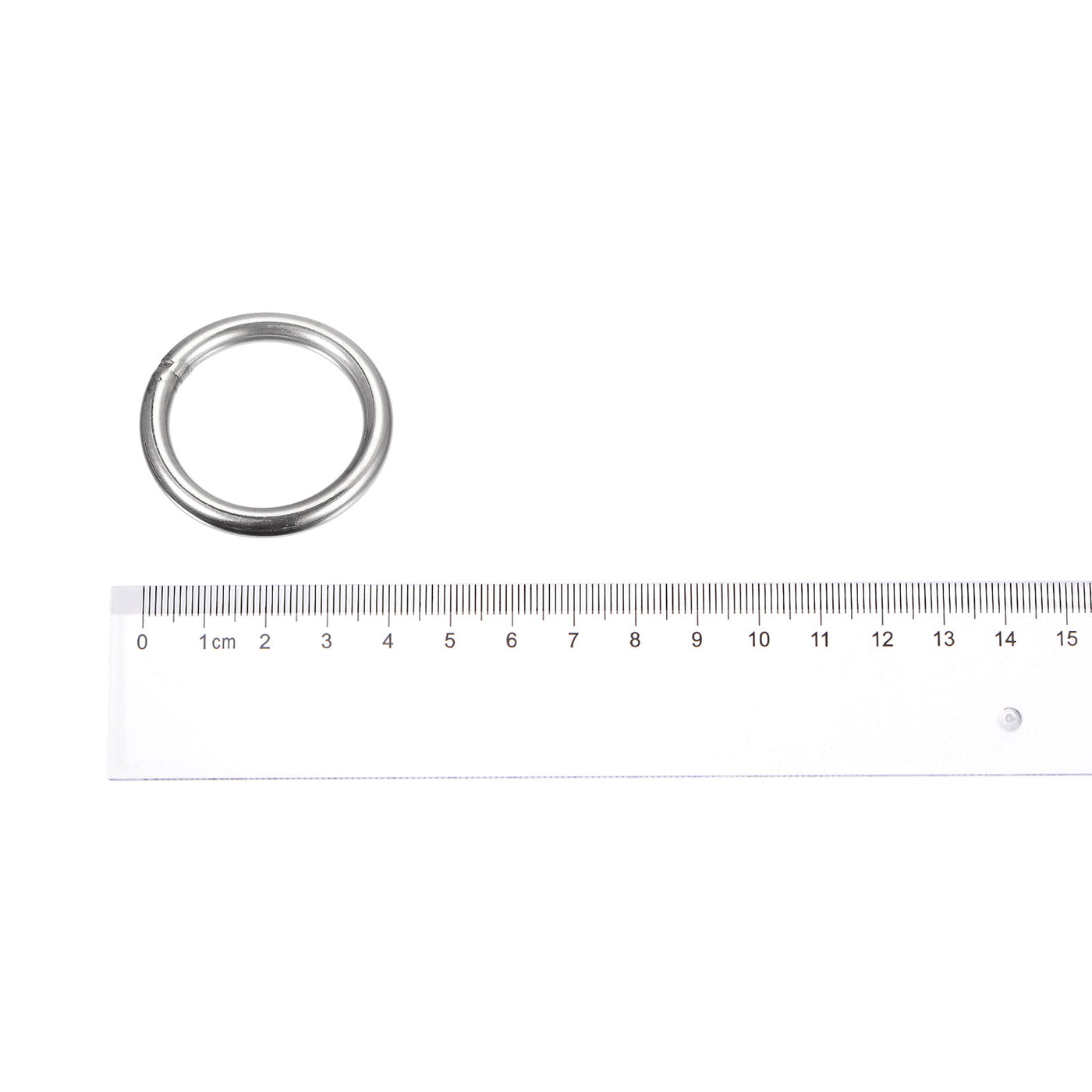 uxcell Uxcell 304 Stainless Steel O Rings, Multi-Purpose Metal Welded O-rings Round Rings