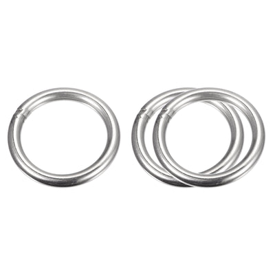 Harfington Uxcell 304 Stainless Steel O Rings, Multi-Purpose Metal Welded O-rings Round Rings