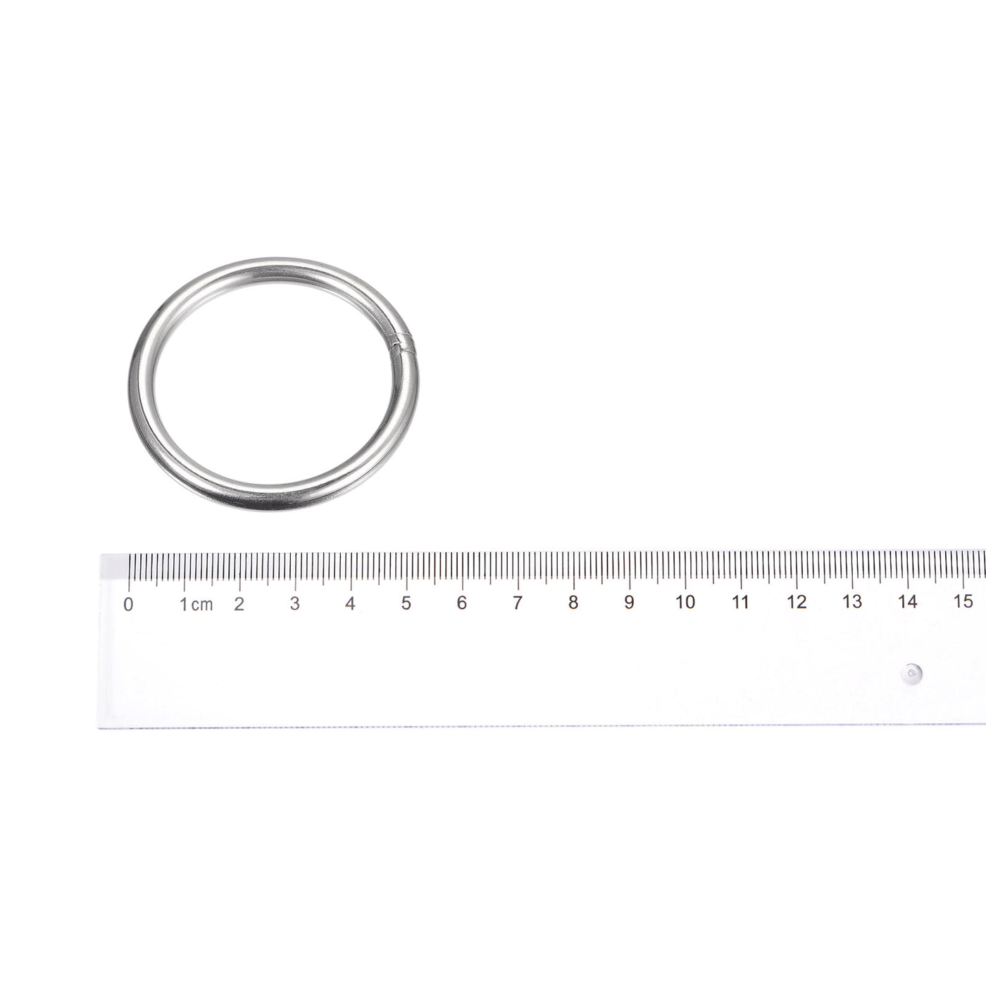 uxcell Uxcell 304 Stainless Steel O Rings, Multi-Purpose Metal Welded O-rings Round Rings