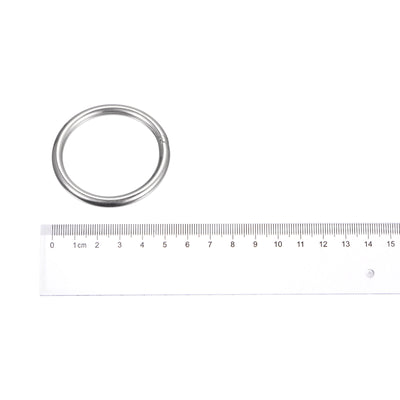 Harfington Uxcell 304 Stainless Steel O Rings, Multi-Purpose Metal Welded O-rings Round Rings