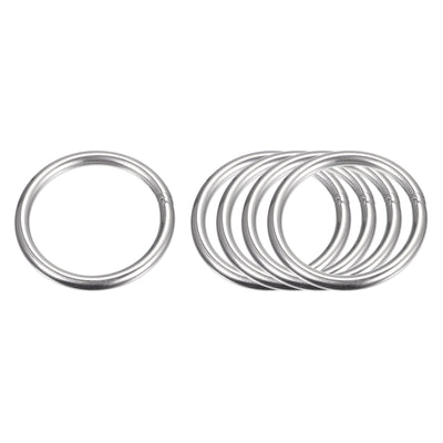 Harfington Uxcell 304 Stainless Steel O Rings, Multi-Purpose Metal Welded O-rings Round Rings