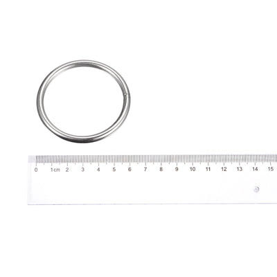 Harfington Uxcell 304 Stainless Steel O Rings, Multi-Purpose Metal Welded O-rings Round Rings