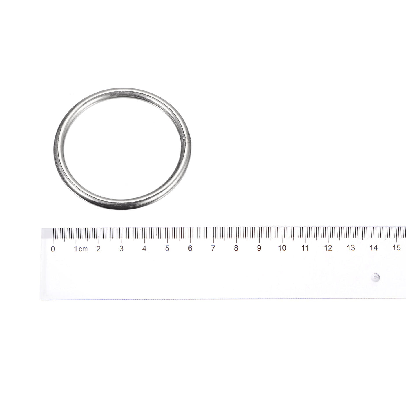 uxcell Uxcell 304 Stainless Steel O Rings, Multi-Purpose Metal Welded O-rings Round Rings