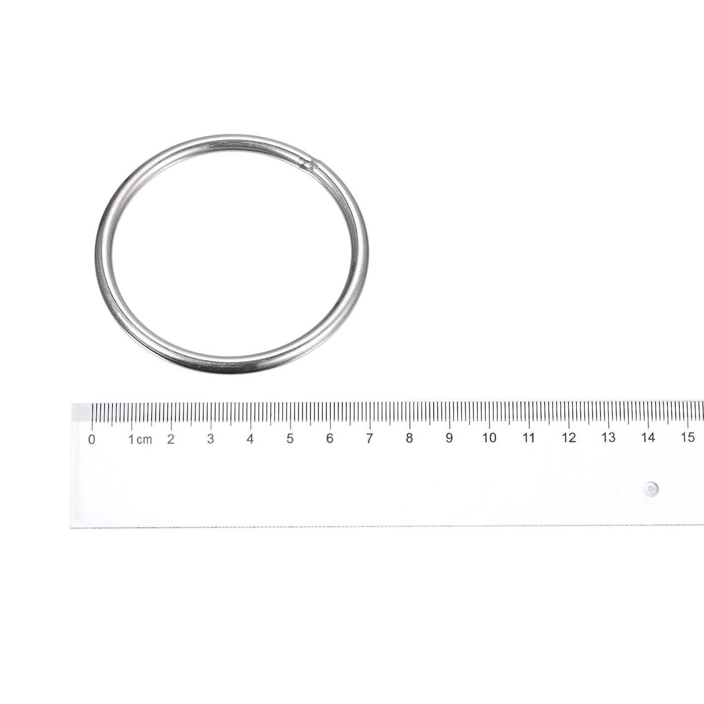 uxcell Uxcell 304 Stainless Steel O Rings, Multi-Purpose Metal Welded O-rings Round Rings