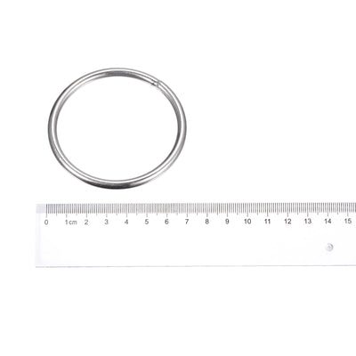 Harfington Uxcell 304 Stainless Steel O Rings, Multi-Purpose Metal Welded O-rings Round Rings