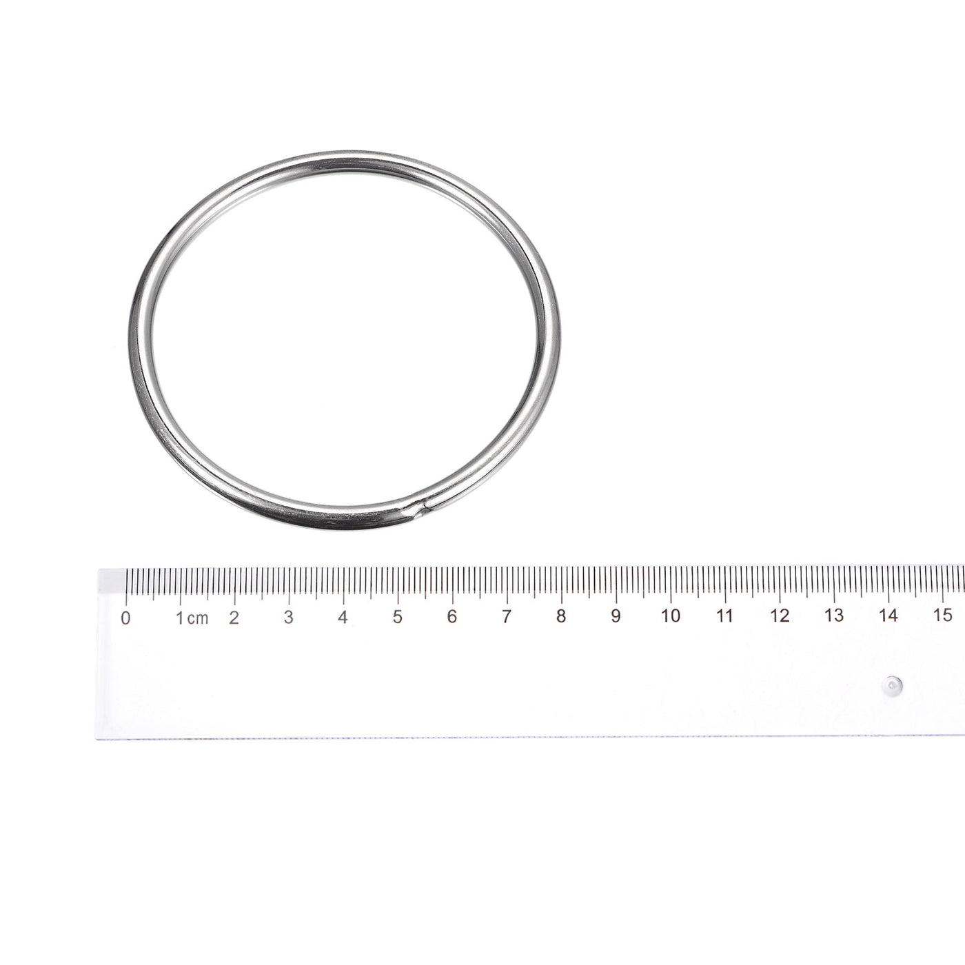 uxcell Uxcell 304 Stainless Steel O Rings, Multi-Purpose Metal Welded O-rings Round Rings