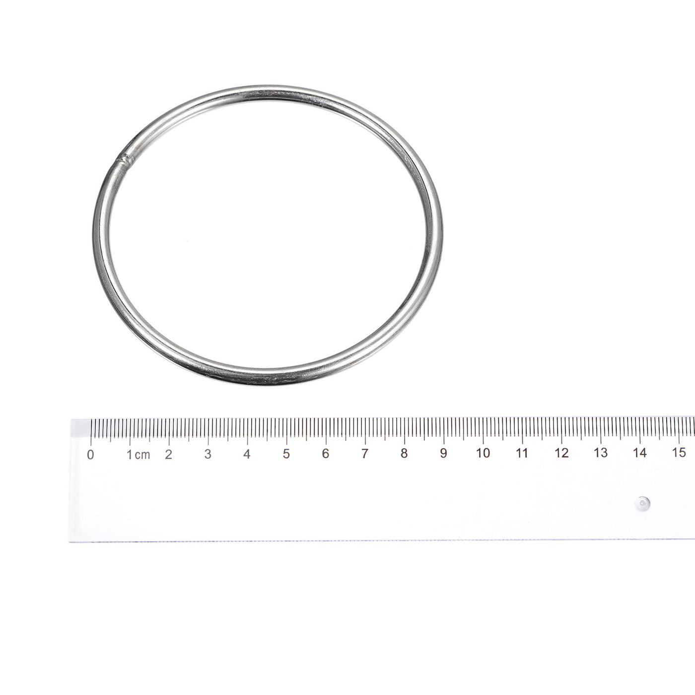 uxcell Uxcell 304 Stainless Steel O Rings, Multi-Purpose Metal Welded O-rings Round Rings