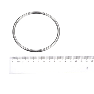 Harfington Uxcell 304 Stainless Steel O Rings, Multi-Purpose Metal Welded O-rings Round Rings