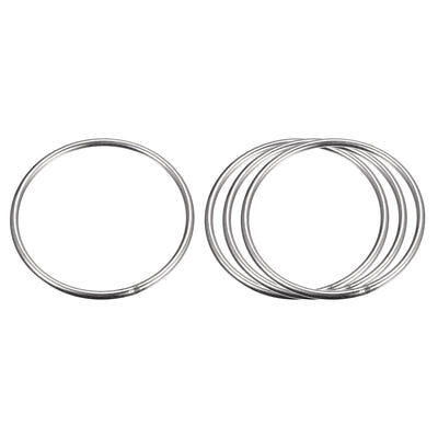 Harfington Uxcell 304 Stainless Steel O Rings, Multi-Purpose Metal Welded O-rings Round Rings