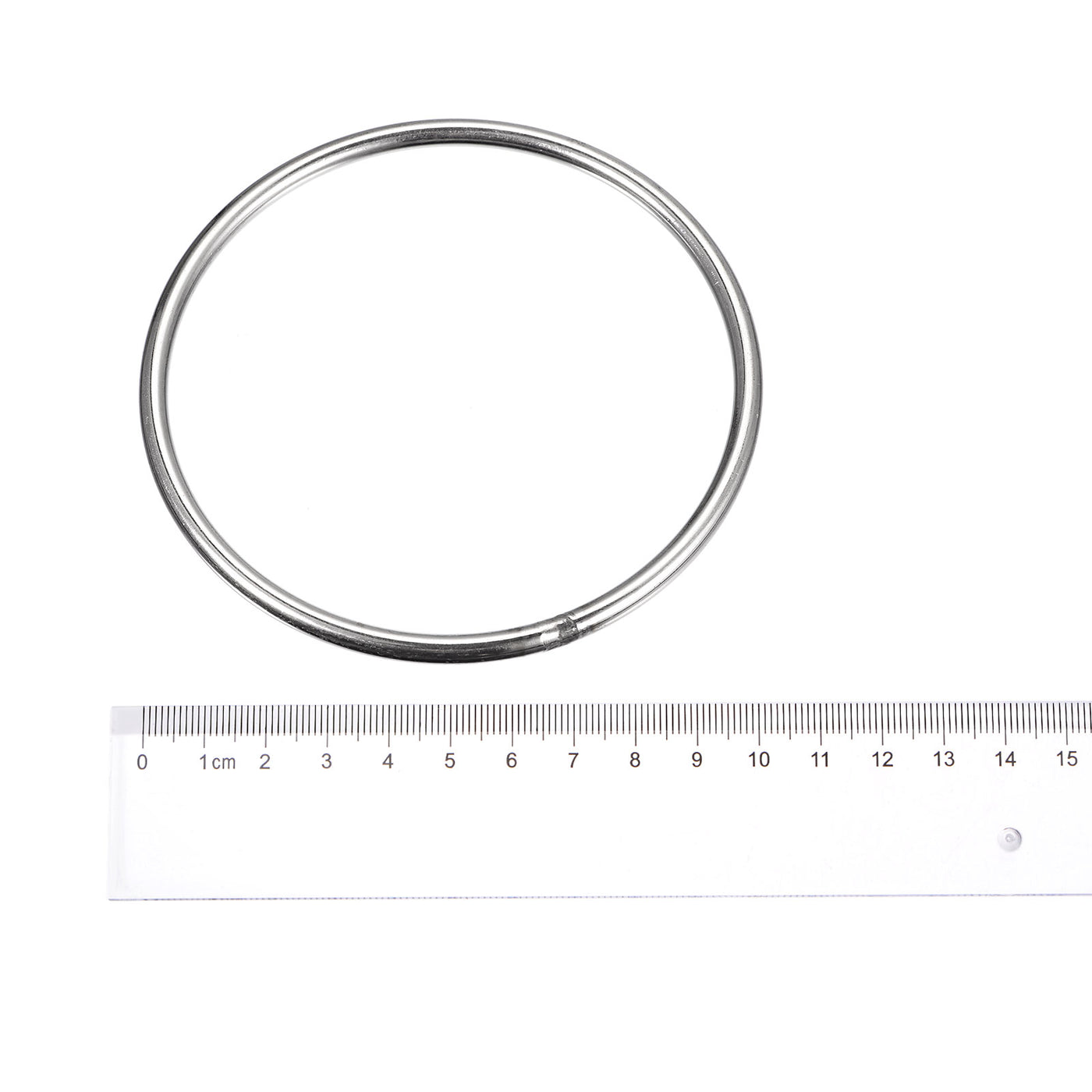 uxcell Uxcell 304 Stainless Steel O Rings, Multi-Purpose Metal Welded O-rings Round Rings