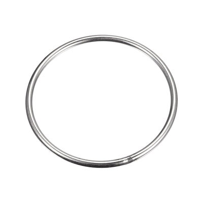 Harfington Uxcell 304 Stainless Steel O Rings, Multi-Purpose Metal Welded O-rings Round Rings