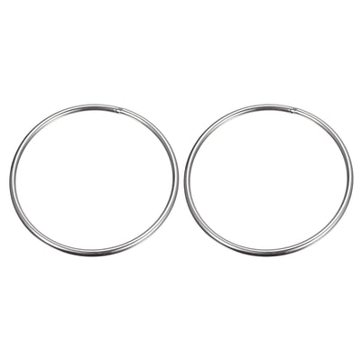 Harfington Uxcell 304 Stainless Steel O Rings, Multi-Purpose Metal Welded O-rings Round Rings