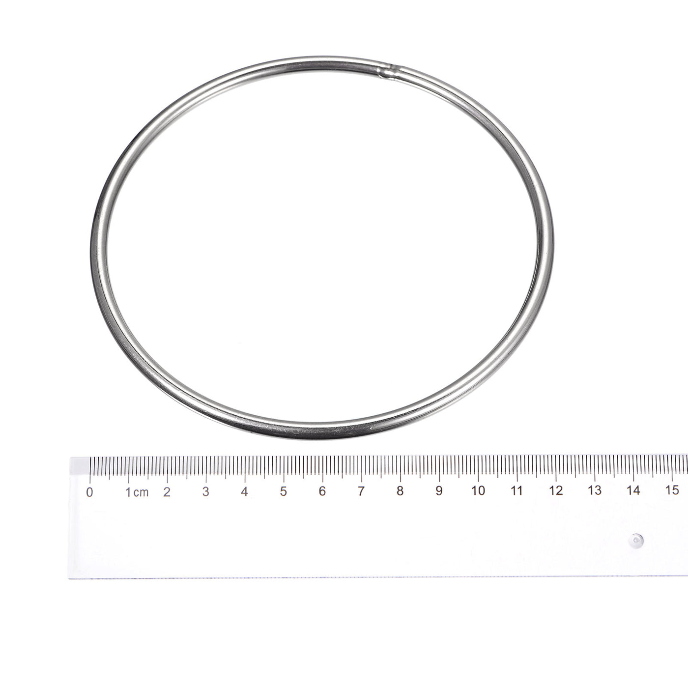 uxcell Uxcell 304 Stainless Steel O Rings, Multi-Purpose Metal Welded O-rings Round Rings