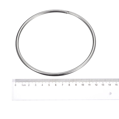 Harfington Uxcell 304 Stainless Steel O Rings, Multi-Purpose Metal Welded O-rings Round Rings