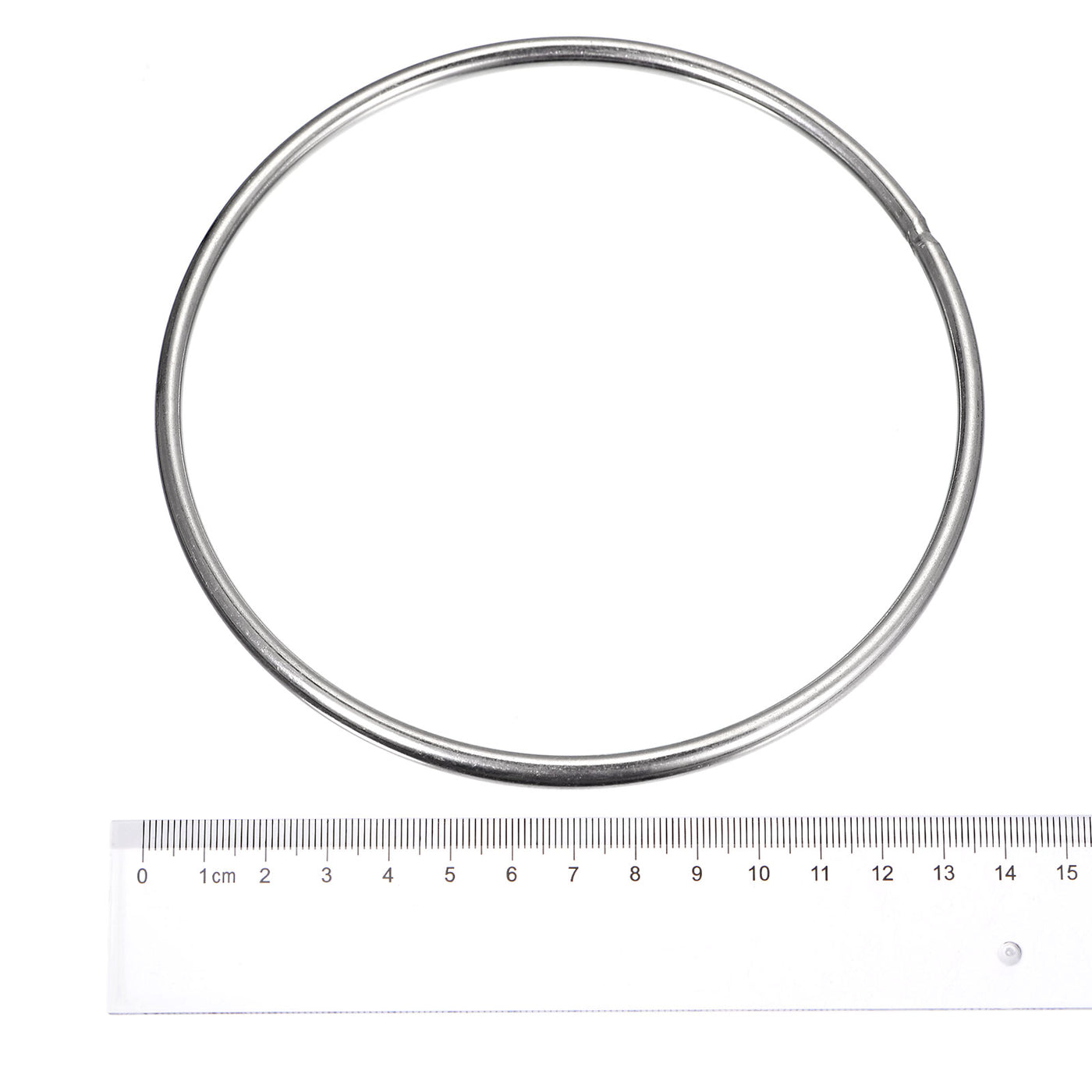 uxcell Uxcell 304 Stainless Steel O Rings, Multi-Purpose Metal Welded O-rings Round Rings