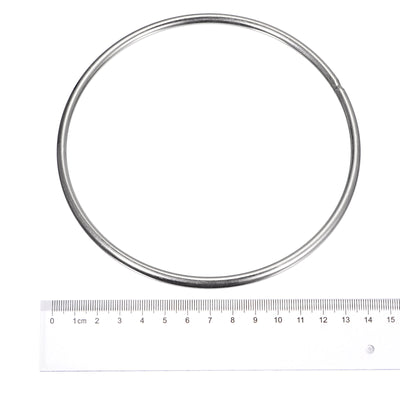 Harfington Uxcell 304 Stainless Steel O Rings, Multi-Purpose Metal Welded O-rings Round Rings