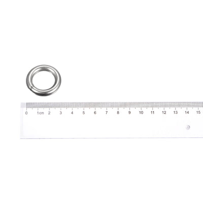 Harfington Uxcell 304 Stainless Steel O Rings, Multi-Purpose Metal Welded O-rings Round Rings