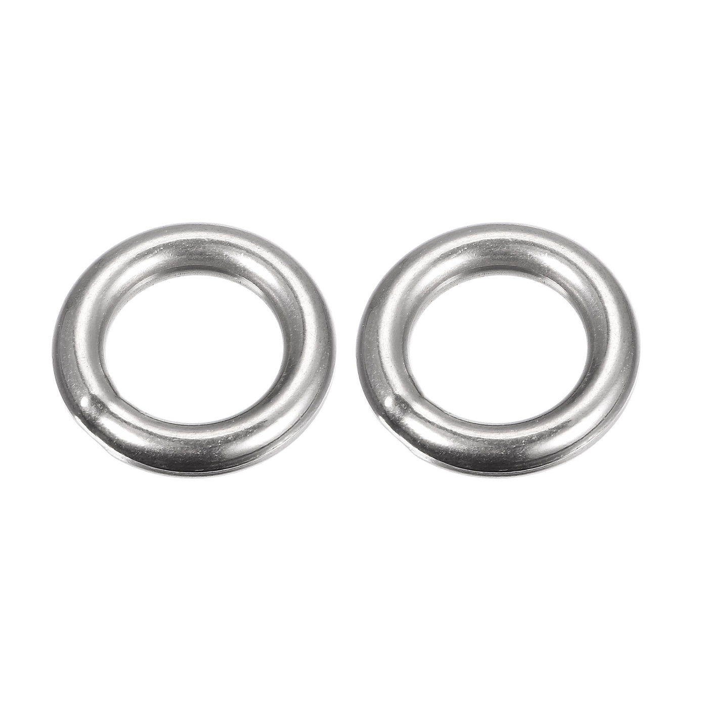 uxcell Uxcell 304 Stainless Steel O Rings, Multi-Purpose Metal Welded O-rings Round Rings