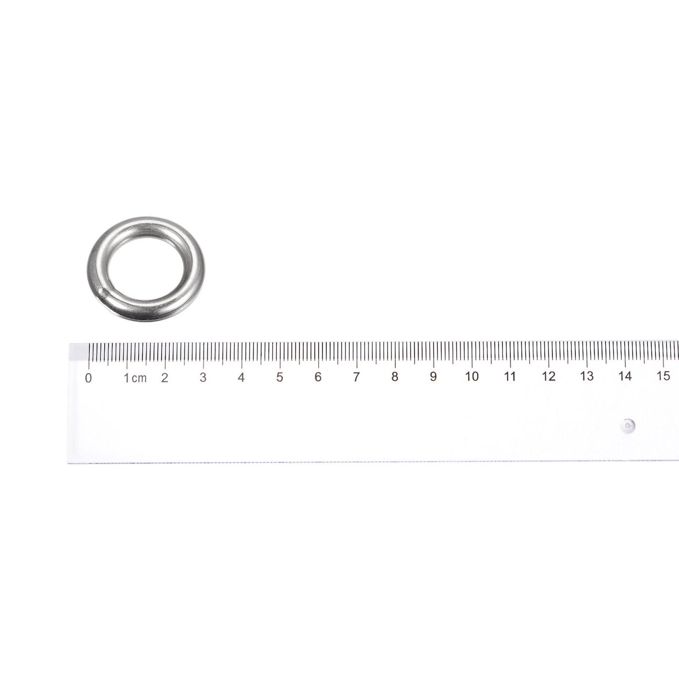 uxcell Uxcell 304 Stainless Steel O Rings, Multi-Purpose Metal Welded O-rings Round Rings