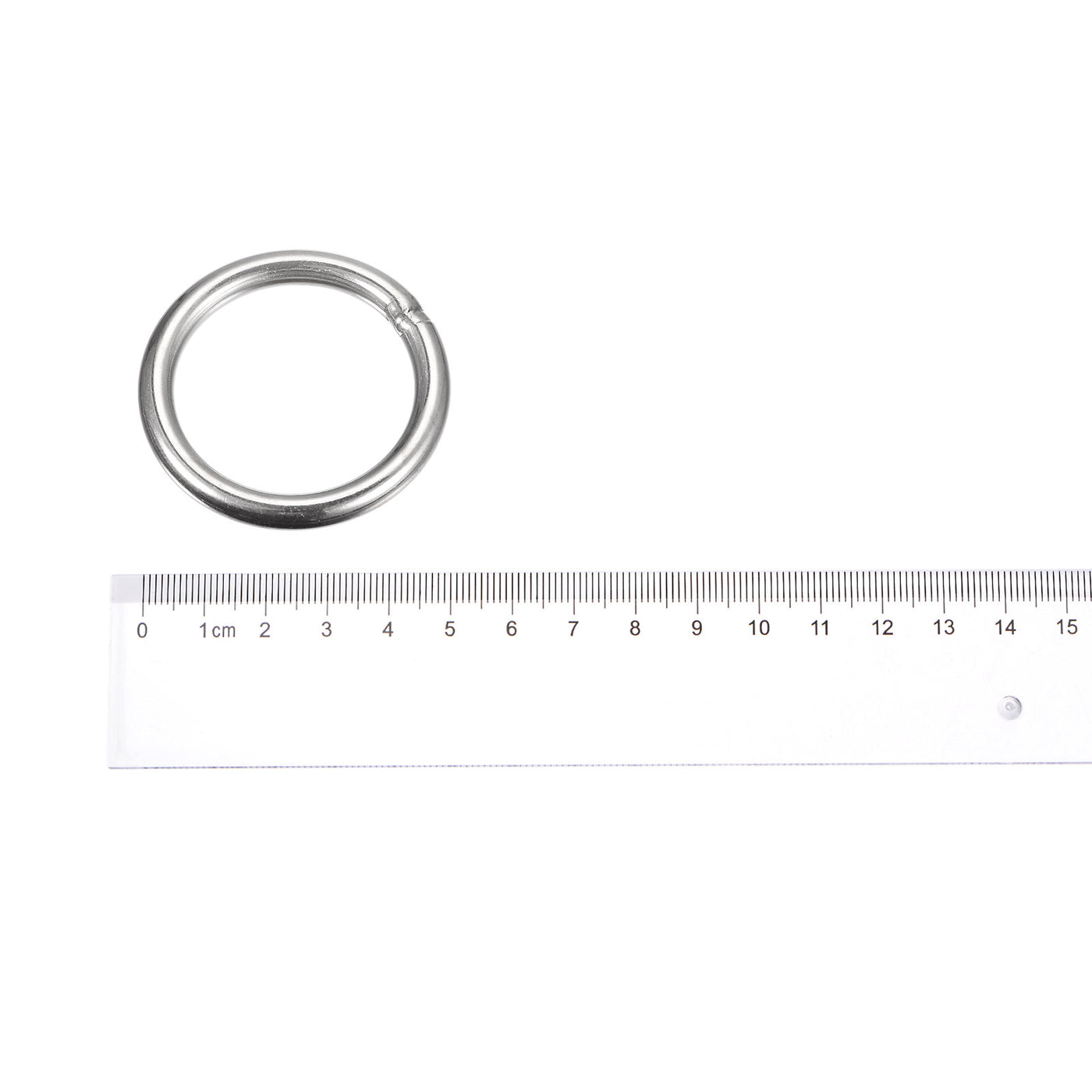 uxcell Uxcell 304 Stainless Steel O Rings, Multi-Purpose Metal Welded O-rings Round Rings