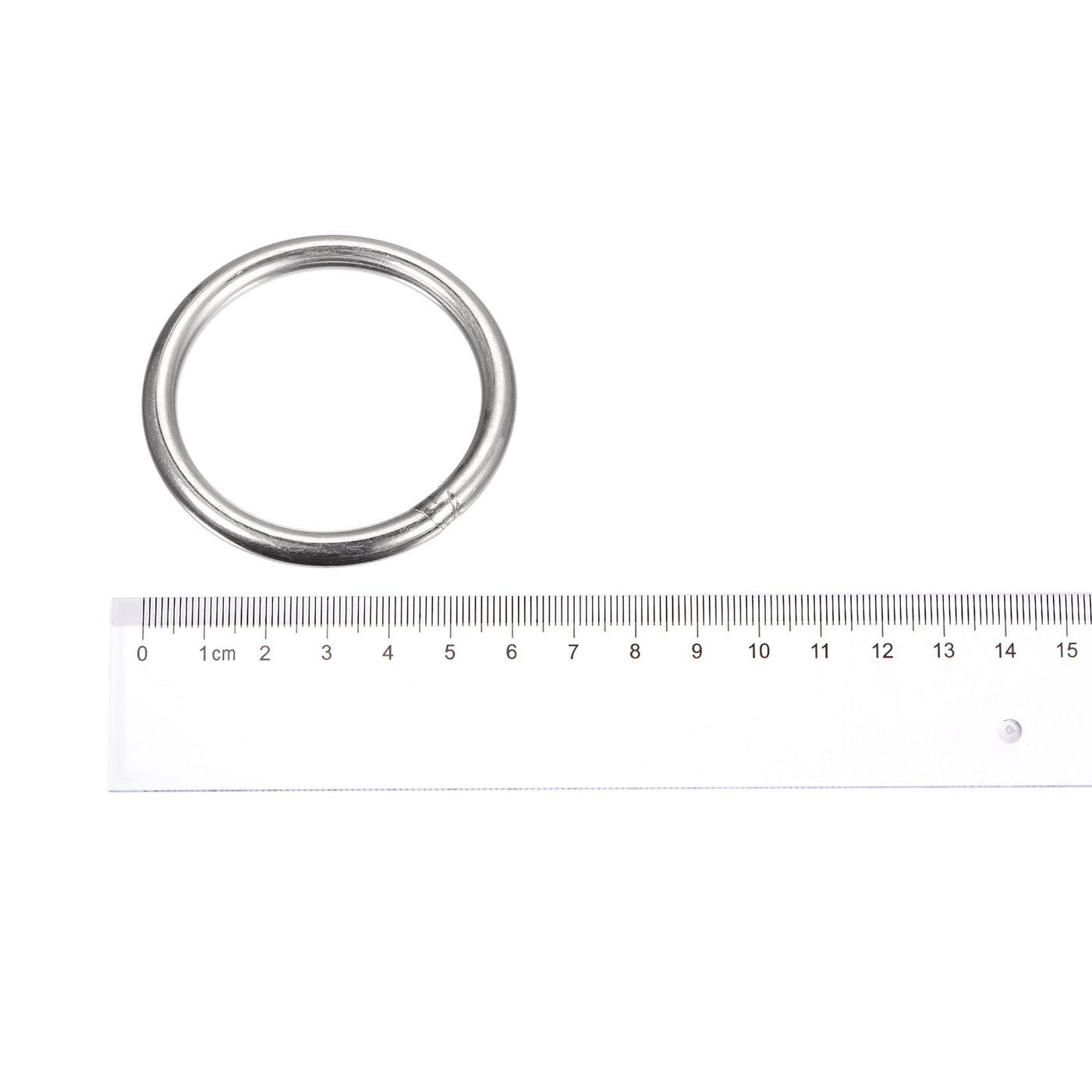 uxcell Uxcell 304 Stainless Steel O Rings, Multi-Purpose Metal Welded O-rings Round Rings