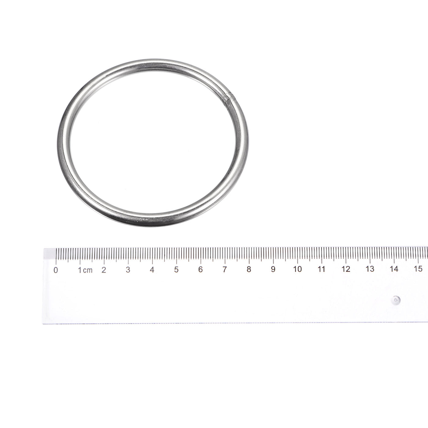 uxcell Uxcell 304 Stainless Steel O Rings, Multi-Purpose Metal Welded O-rings Round Rings