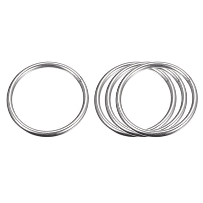 Harfington Uxcell 304 Stainless Steel O Rings, Multi-Purpose Metal Welded O-rings Round Rings