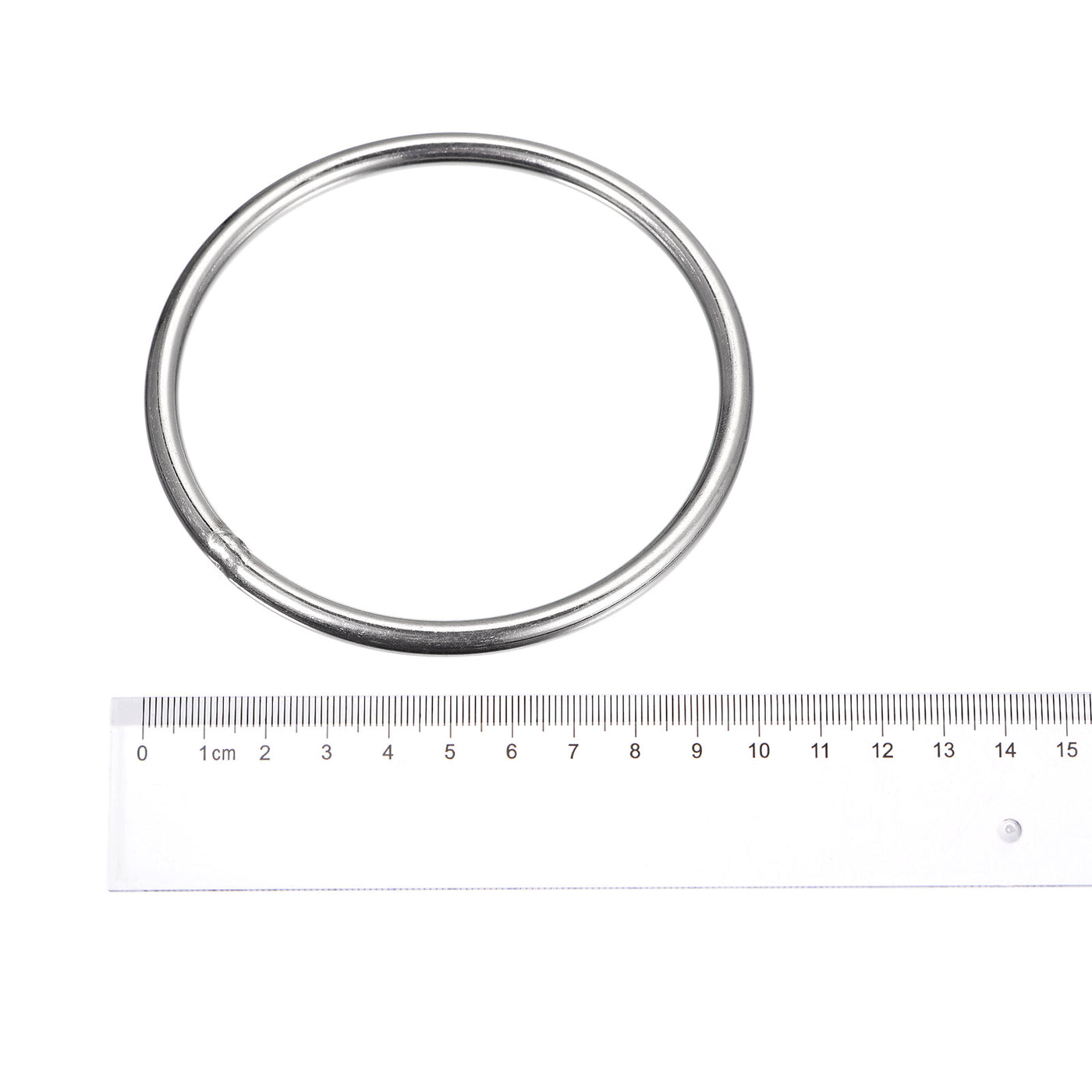 uxcell Uxcell 304 Stainless Steel O Rings, Multi-Purpose Metal Welded O-rings Round Rings