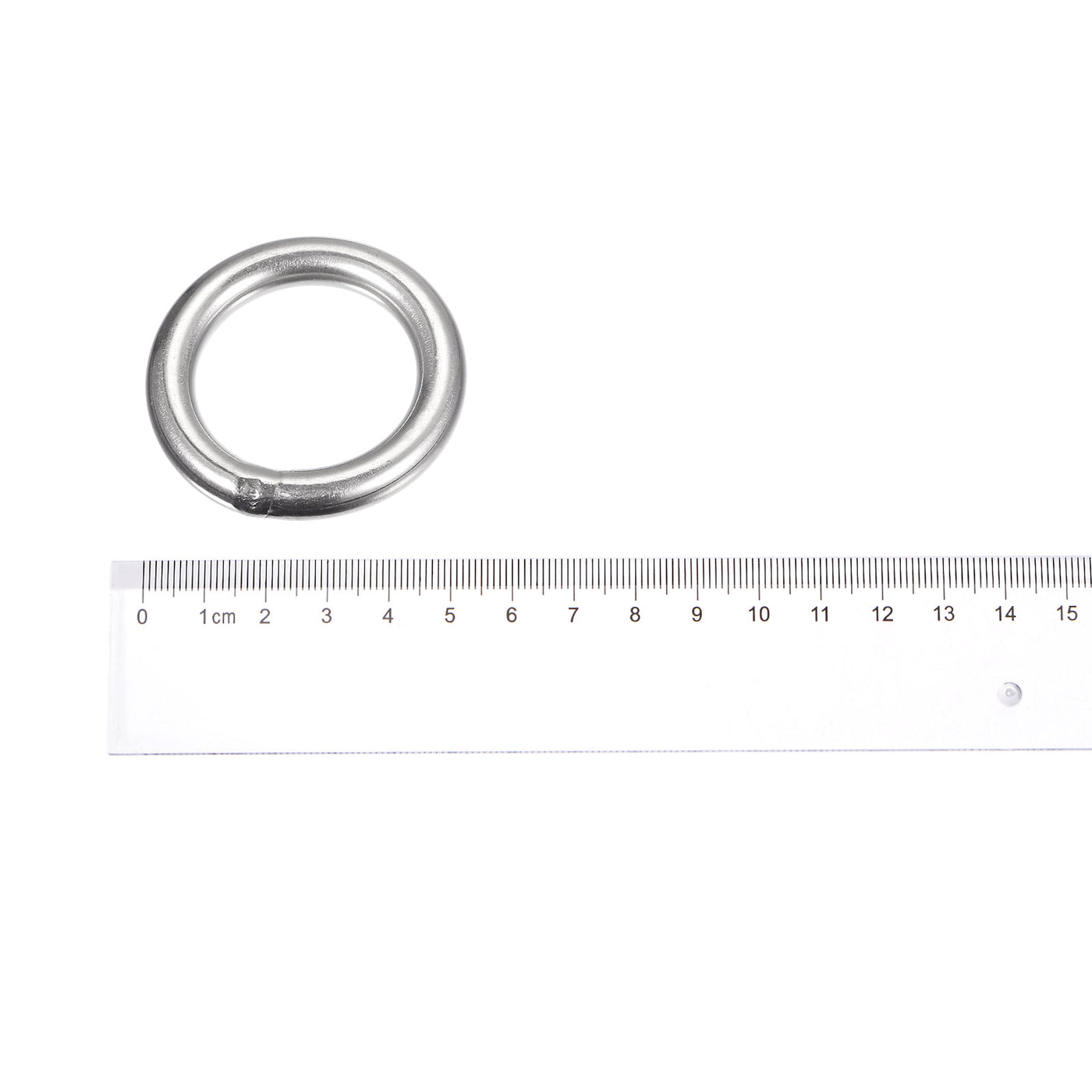 uxcell Uxcell 304 Stainless Steel O Rings, Multi-Purpose Metal Welded O-rings Round Rings