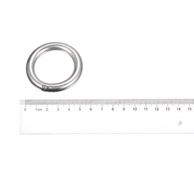 Harfington Uxcell 304 Stainless Steel O Rings, Multi-Purpose Metal Welded O-rings Round Rings